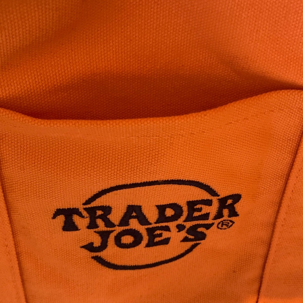 Trader Joe's Halloween Trick or Treat Orange Tote Bag - Picture 11 of 12